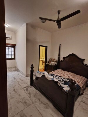 Bedroom in 4 BHK Builder Floor at Panchsheel Park – for Rent