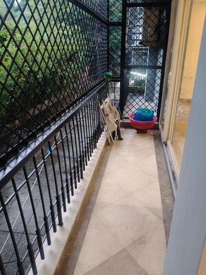 Balcony in 3 BHK Builder Floor at Panchsheel Park – for Rent