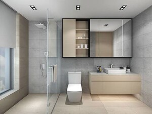 Bathroom in 1 BHK Apartment at Powai – for Sale