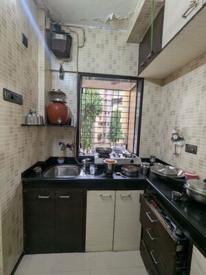 Kitchen in 1 BHK Apartment at Lake View CHS Borivali, Borivali West – for Rent