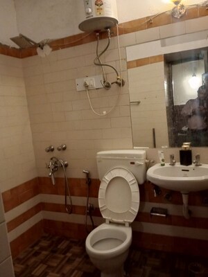 Bathroom in 3 BHK Builder Floor at Palam Vihar – for Rent