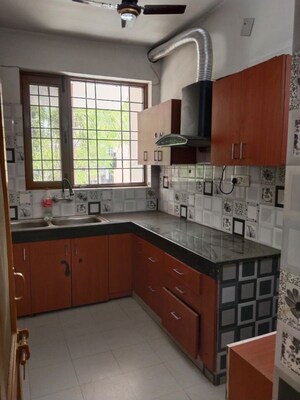 Kitchen in 2 BHK Builder Floor at Palam Vihar Extension – for Rent