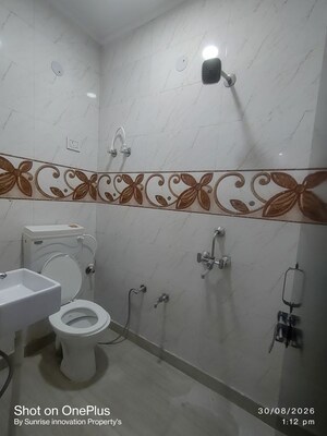 Bathroom in 2 BHK Builder Floor at Dwarka Mor – for Rent