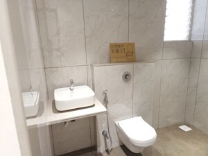 Bathroom in 2 BHK Apartment at Aksha Vrundavan, Chikhali – for Rent
