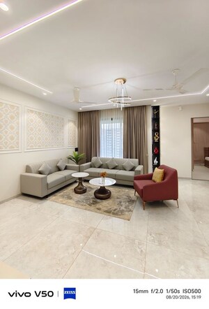 Living Room in 4 BHK Apartment at Piplod – for Sale