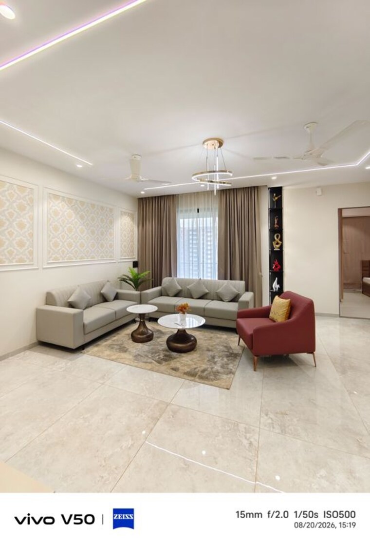 Living Room, piplod 4 Bedroom 3700 Sq.Ft. Apartment In Piplod Surat 10639211
