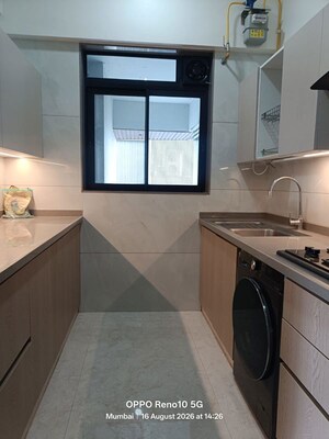 Kitchen in 3 BHK Apartment at Woodstock Apartment Khar, Khar West – for Rent