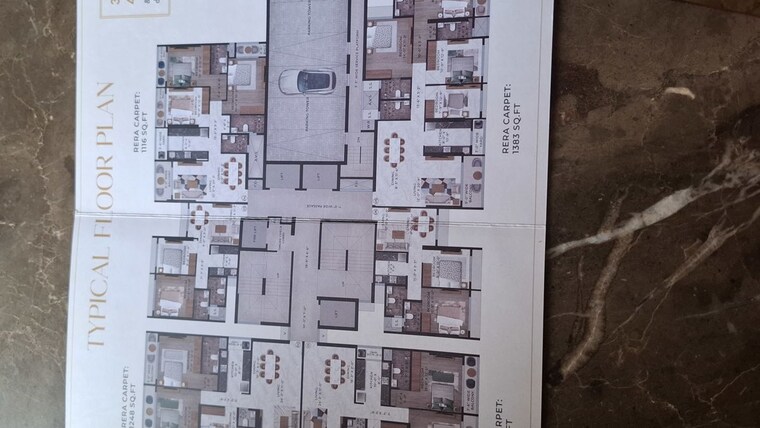 Floor Plan, goregaon west 3 Bedroom 1383 Sq.Ft. Builder Floor In Goregaon West Mumbai 10639226