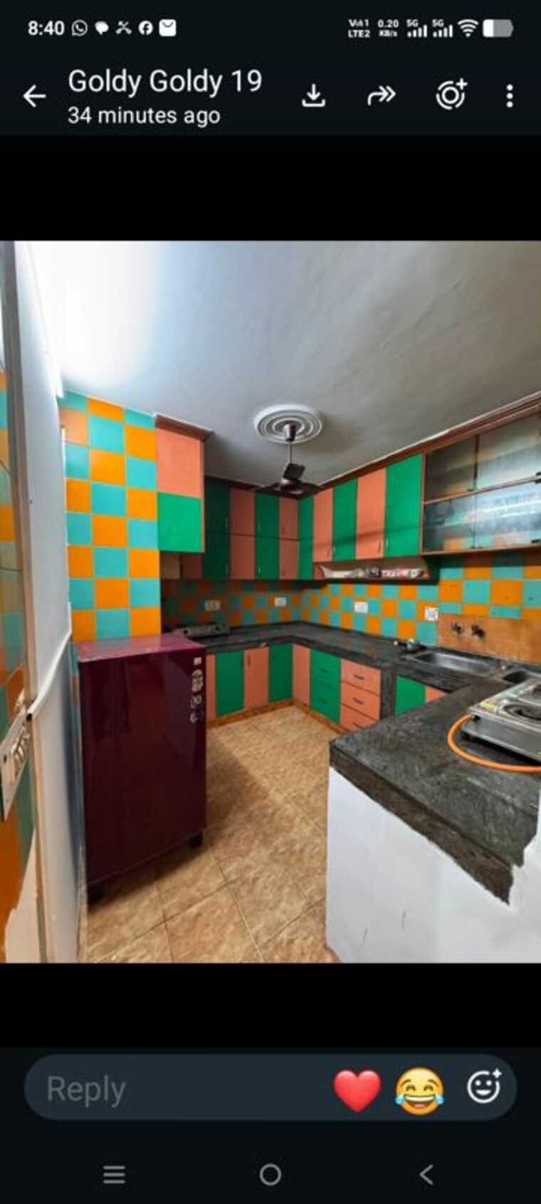 Kitchen, sector 19 2 Bedroom 1250 Sq.Ft. Builder Floor In Sector 19 Noida 10639247