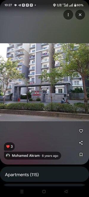 3 BHK Apartment – Exterior View View at Niharika Exotica, Gachibowli - for Rent