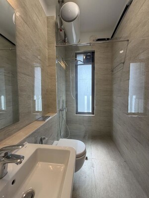 Bathroom in 4 BHK Apartment at Adani Ten BKC, Bandra East – for Rent
