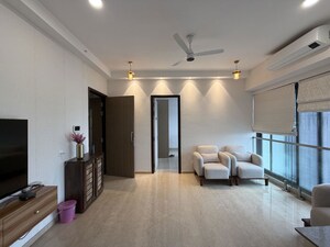 Living Room in 3 BHK Apartment at Adani Ten BKC, Bandra East – for Rent