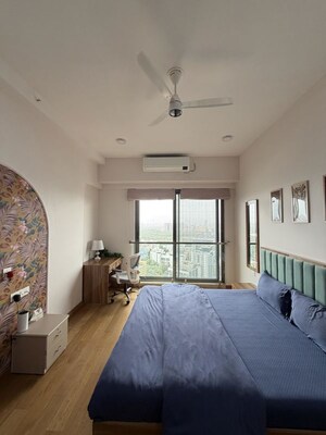 Bedroom in 3 BHK Apartment at Adani Ten BKC, Bandra East – for Rent