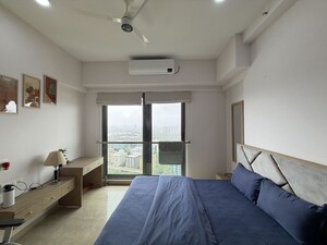 Bedroom in 3 BHK Apartment at Adani Ten BKC, Bandra East – for Rent