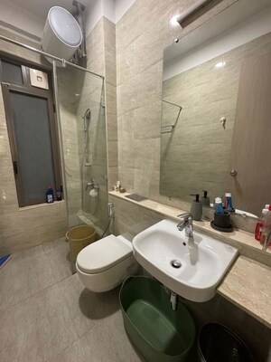 Bathroom in 4 BHK Apartment at Adani Ten BKC, Bandra East – for Rent
