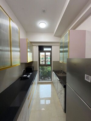 Building Lobby in 2 BHK Apartment at Adani Ten BKC, Bandra East – for Rent