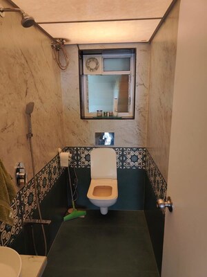 Bathroom in 4 BHK Apartment at Pali Hill – for Rent
