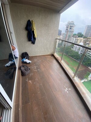 Balcony in 4 BHK Apartment at Khar West – for Rent