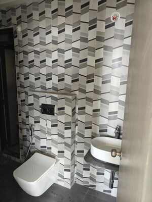 Bathroom in 3 BHK Apartment at Dhamji Shamji Mahavir Spring Tulip Phase 1, Pokhran Road No Two – for Rent