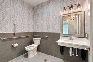 Bathroom in  Office Space at Omkar The Summit Business Bay, Andheri East – for Rent