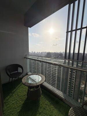 Balcony in 2 BHK Apartment at Bandra Kurla Complex – for Rent