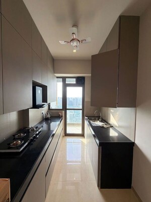 Kitchen in 2 BHK Apartment at Bandra Kurla Complex – for Rent