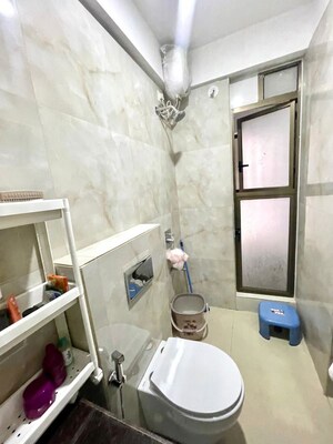 Bathroom in 2 BHK Apartment at Lodha Crown Quality Homes, Majiwada – for Rent