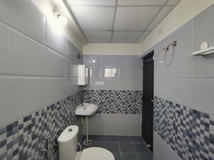 Bathroom in 2 BHK Apartment at Shree Sai Kuteer, Thanisandra Main Road – for Rent