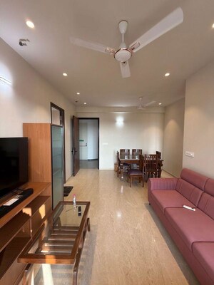 Living Room in 2 BHK Apartment at Bandra Kurla Complex – for Rent