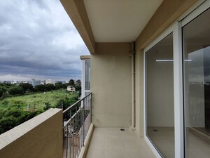 Balcony in  Apartment at Bhartiya Nikoo Homes Phase 2, Thanisandra Main Road – for Rent