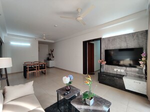 Living Room in  Apartment at Bhartiya Nikoo Homes Phase 2, Thanisandra Main Road – for Rent
