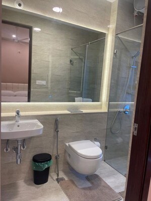Bathroom in 3 BHK Apartment at Bandra Kurla Complex – for Rent