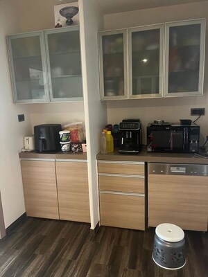 Kitchen in 3 BHK Apartment at Juhu Residency, Juhu – for Rent