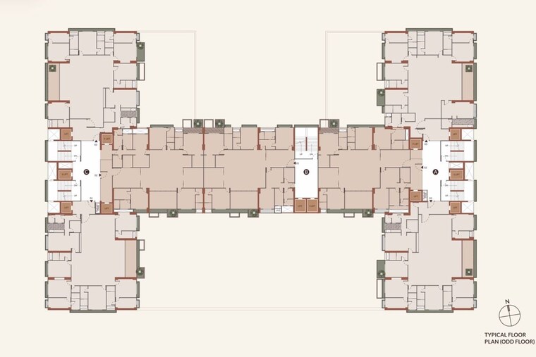 Master Plan, gala-ikebana 4 Bedroom 3317 Sq.Ft. Apartment In Bodakdev Ahmedabad 10639862