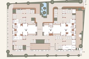 Floor Plan in 4 BHK Apartment at Gala Ikebana, Bodakdev – for Sale