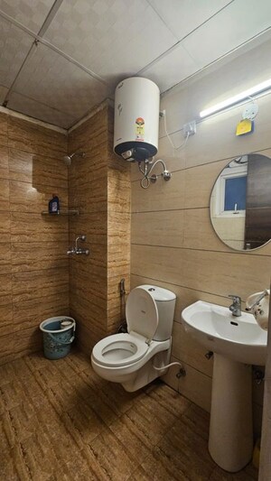 Bathroom in 2 BHK Apartment at Highland Park Chandigarh, Bhabat – for Rent