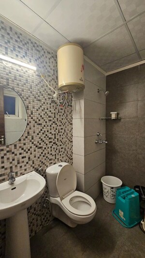 Bathroom in 2 BHK Apartment at Highland Park Chandigarh, Bhabat – for Rent