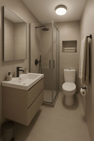 Bathroom in 3 BHK Villa at Pathiripala – for Sale