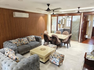Living Room in 3 BHK Apartment at Saket – for Rent