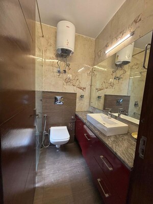 Kitchen in 3 BHK Builder Floor at Navjeevan Vihar – for Rent