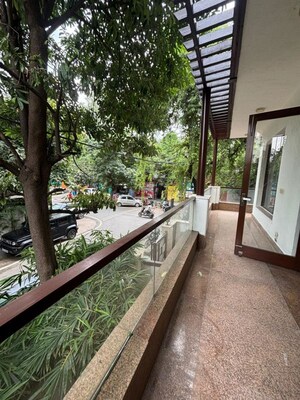 Balcony in 3 BHK Builder Floor at Navjeevan Vihar – for Rent