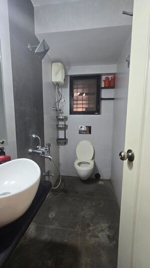Bathroom in 3 BHK Apartment at Happy Valley, Manpada – for Rent