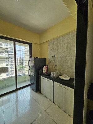 Kitchen in 2 BHK Apartment at Krishna Heights Ghansoli, Ghansoli – for Rent