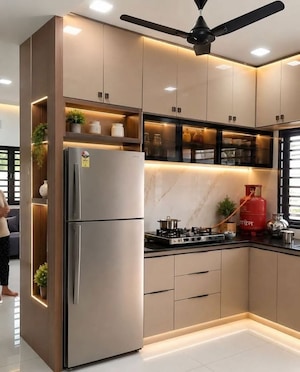 Kitchen in 3 BHK Villa at Akathethara – for Sale