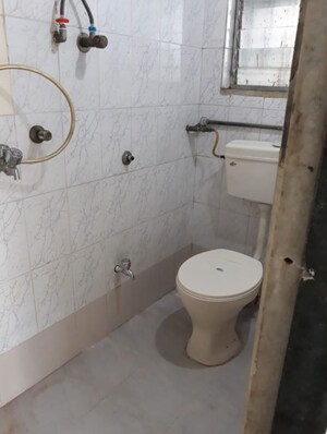 Bathroom in 1 BHK Apartment at Mahaavir Sargam, Ghansoli – for Rent