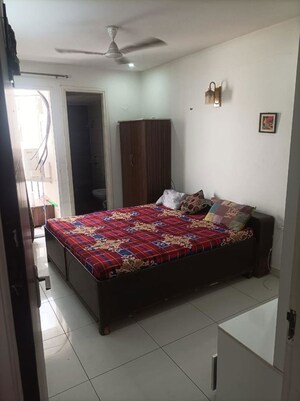 Bedroom in 3 BHK Apartment at Highland Park Chandigarh, Bhabat – for Rent