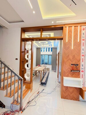 Staircase in 4 BHK Independent House at Mannuthy – for Sale