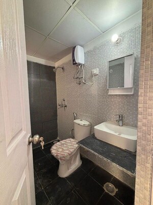 Bathroom in 3 BHK Apartment at Amrapali Verona Heights, Tech Zone 4 Greater Noida – for Rent