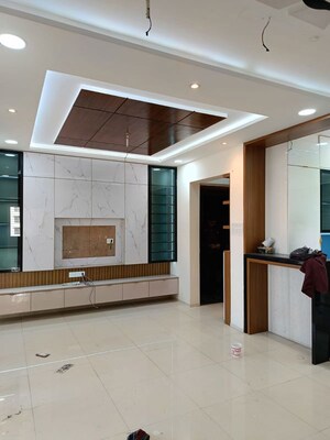 Living Room in 3 BHK Apartment at Kunal Iconia, Mamurdi – for Rent