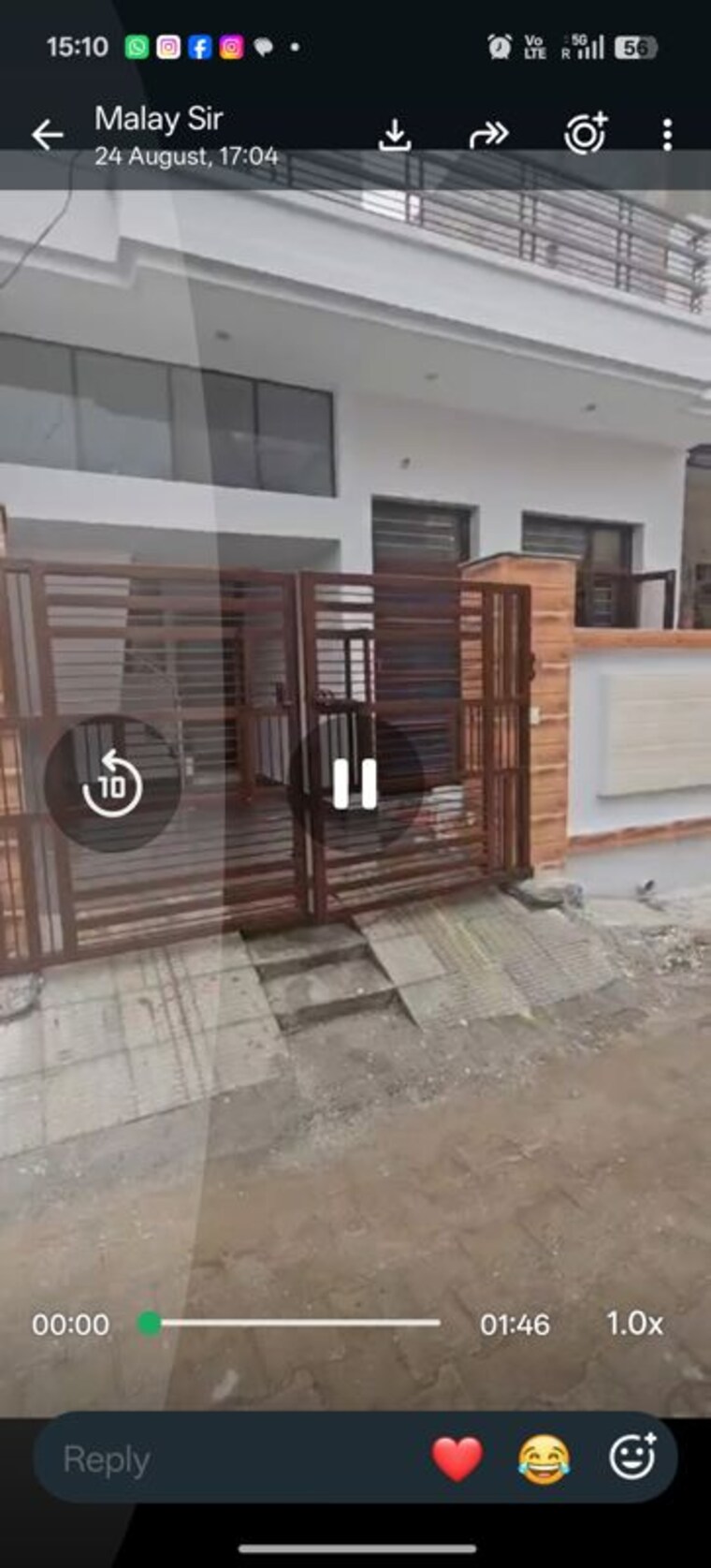 Exterior View, shiva-enclave-zirakpur 2 Bedroom 105 Sq.Yd. Villa In Patiala Road Zirakpur 10640292